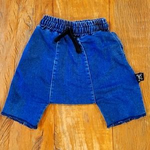 Nununu denim shorts, 18-24 months